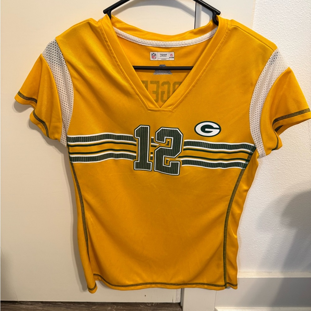 Yellow Green Bay Aaron Rodger’s Packers Jersey